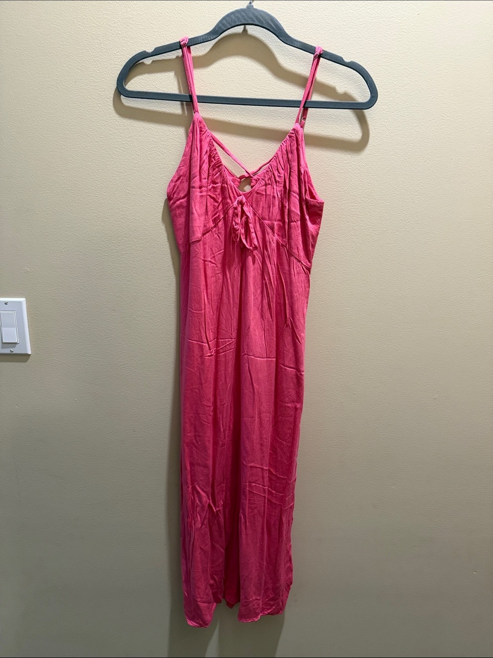 wild fable Pink Spaghetti-Strap Maxi Slip Dress